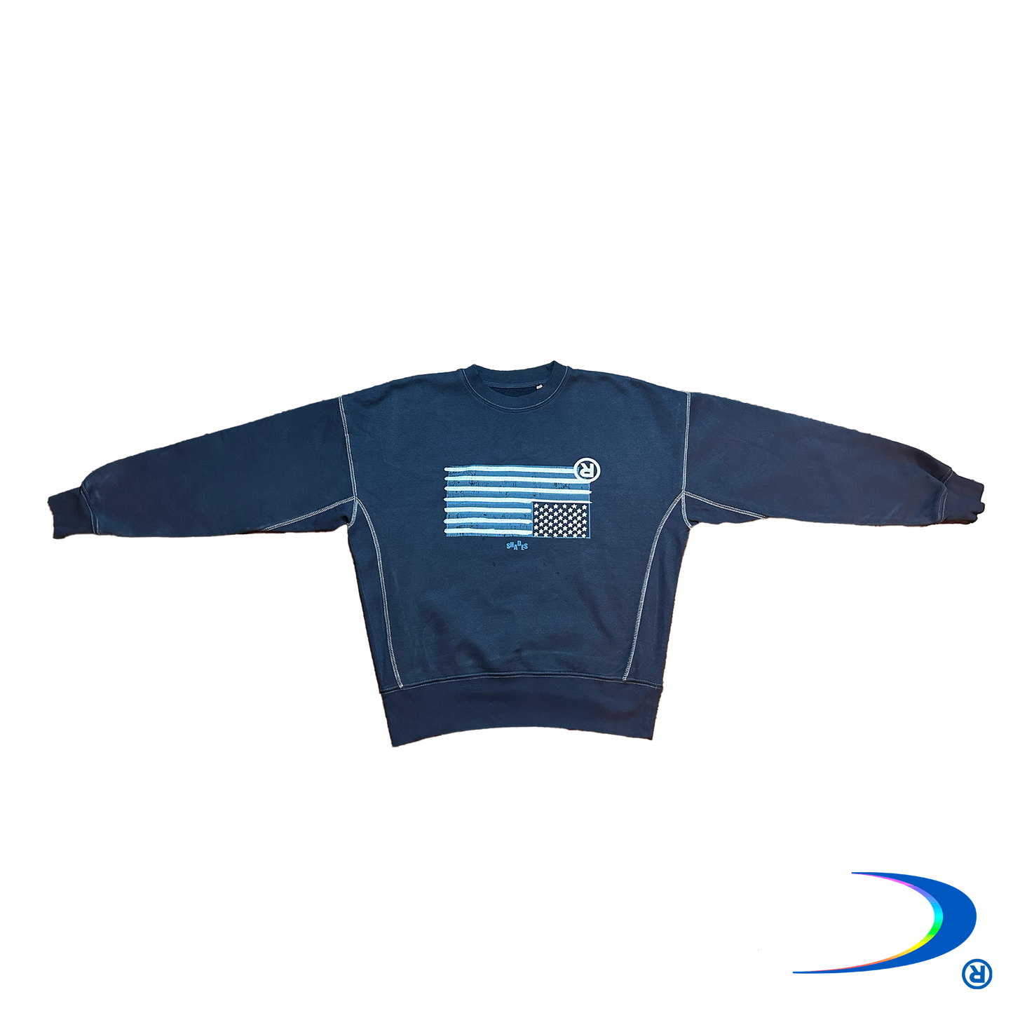 HIGH COLORS A.S.U BLUE CREWNECK