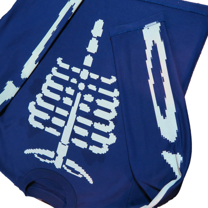 B_16 / PIXEL SKELTON TEE